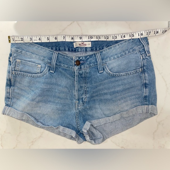 Hollister mid rise boyfriend Jean shorts-size 9 - Picture 10 of 11